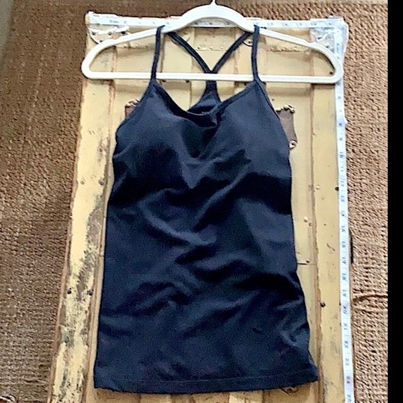 NIKE BLACK STRETCH YOGA GYM WORKOUT TANK TOP S - Picture 8 of 10